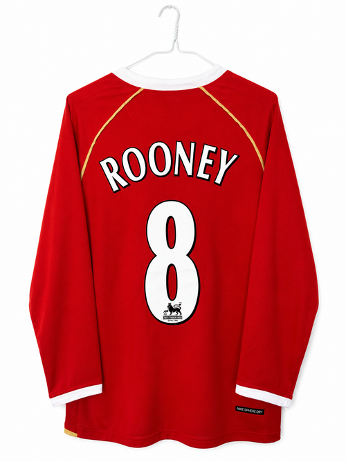 Manchester United 2006/07 Retro Home Shirt - Rooney 10 ( Medium )