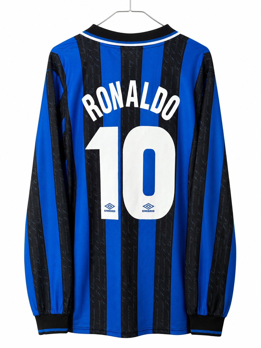 Inter Milan Retro 1998 Home Shirt - Ronaldo 10 ( Medium )