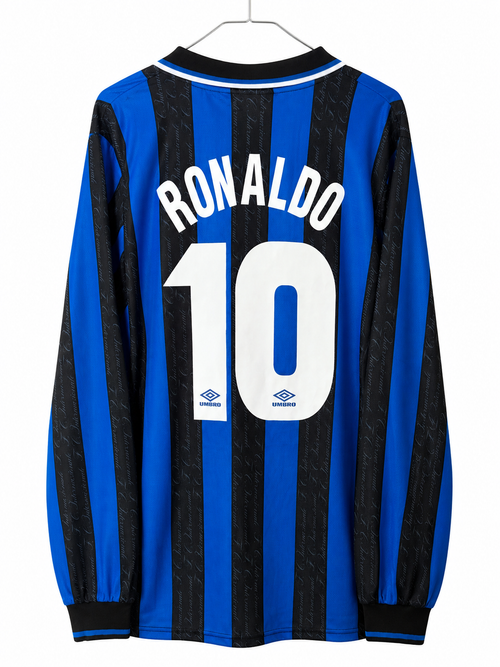 Inter Milan Retro 1998 Home Shirt - Ronaldo 10 ( Medium )