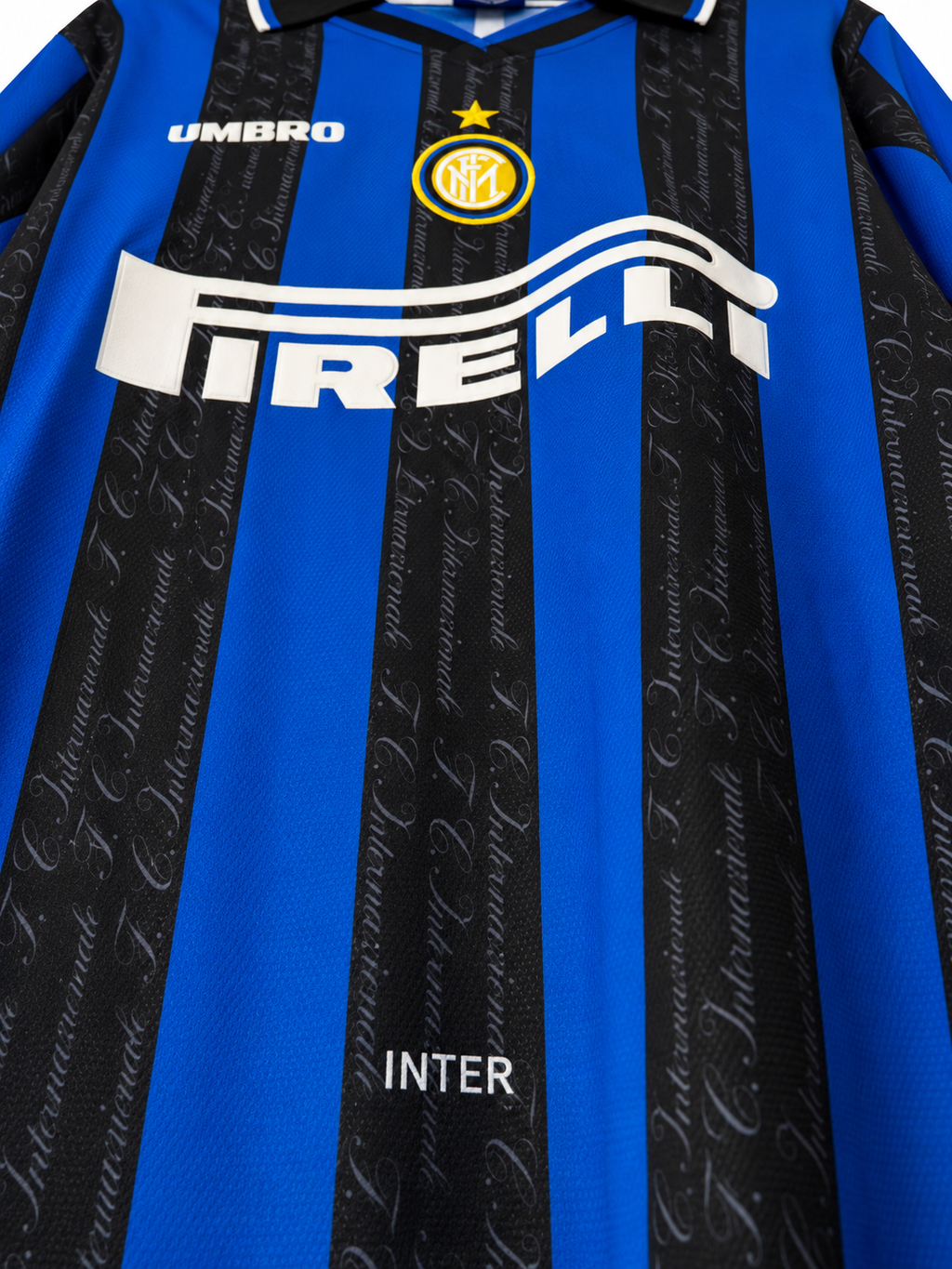 Inter Milan Retro 1998 Home Shirt - Ronaldo 10 ( Medium )