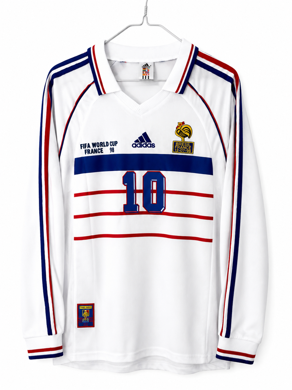 France 1998 Retro Away Shirt - Zidane 10 ( Medium )