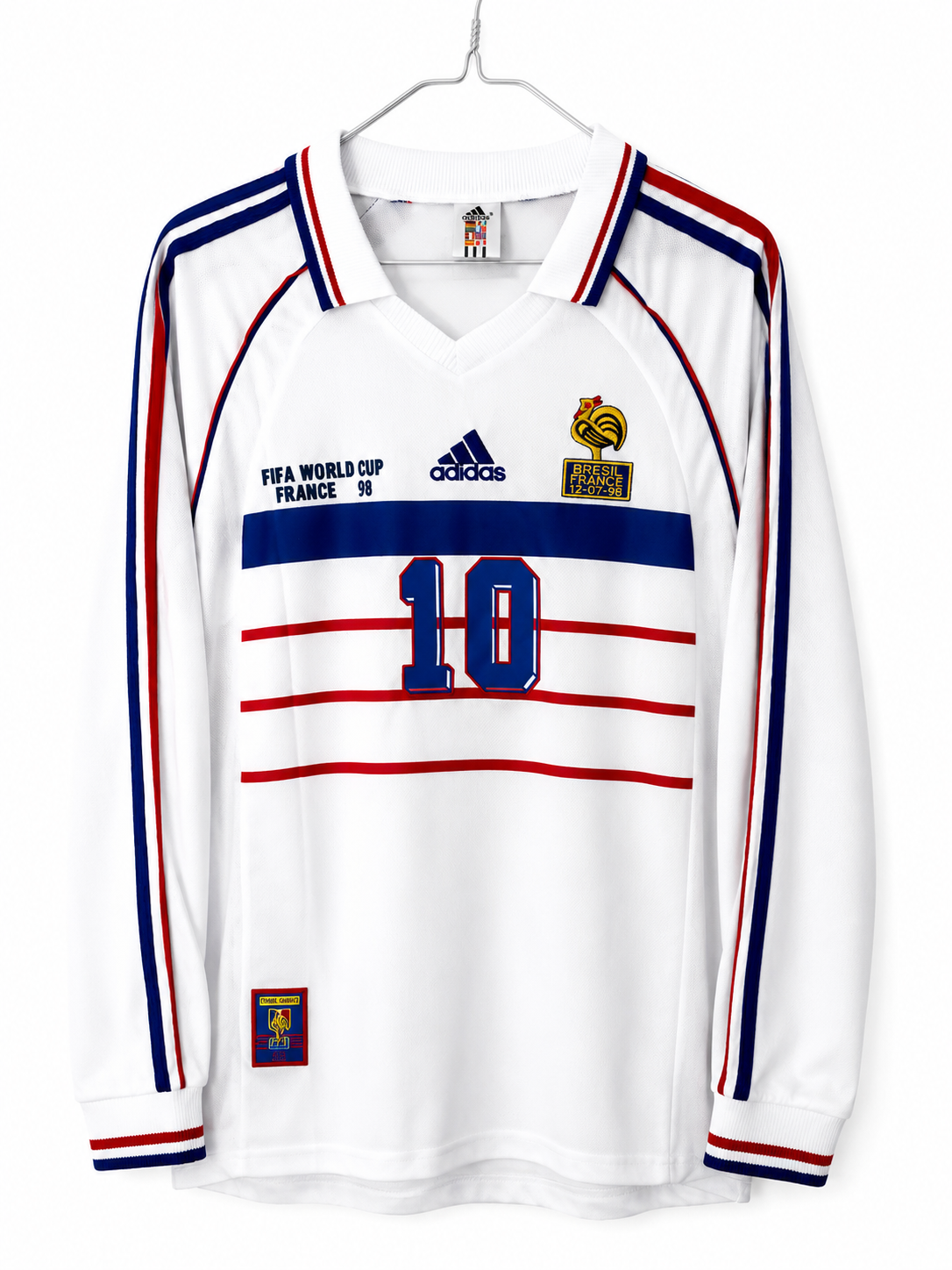 France 1998 Retro Away Shirt - Zidane 10 ( Medium )